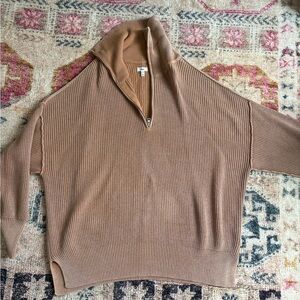 Aerie oversized zip up sweater